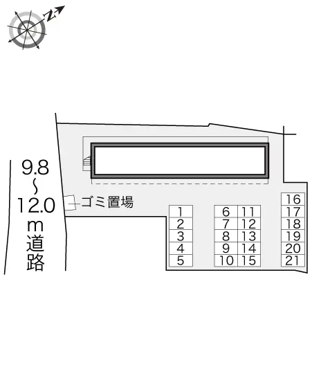 ★手数料０円★羽村市羽中　月極駐車場（LP）